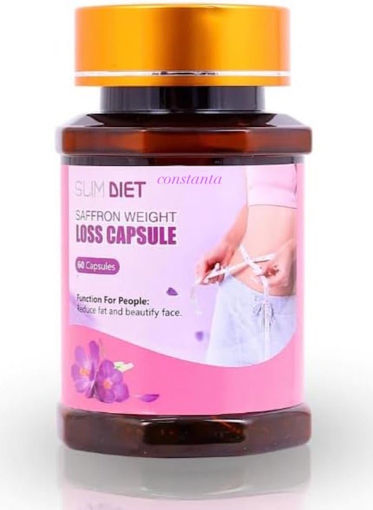 Saffron Capsules for Fat Burning, With Authencity Qr code verification